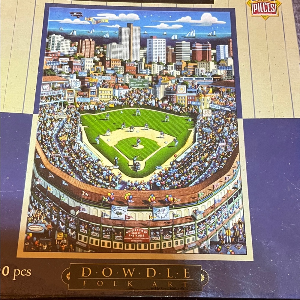 Chicago Cubs Wrigleyville Puzzle. 500 pieces